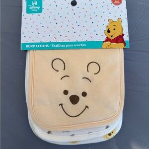Disney Baby Winnie the Pooh Bibs - Cream and White
